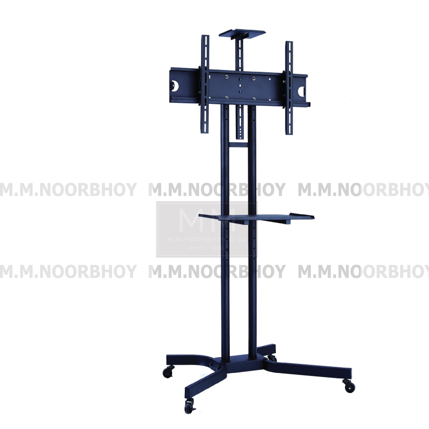Mcoco Lcd & Led Tv Bracket Floor Stand With 4 Wheels, Tv Size 42" to 60" Black Colour - CMB954
