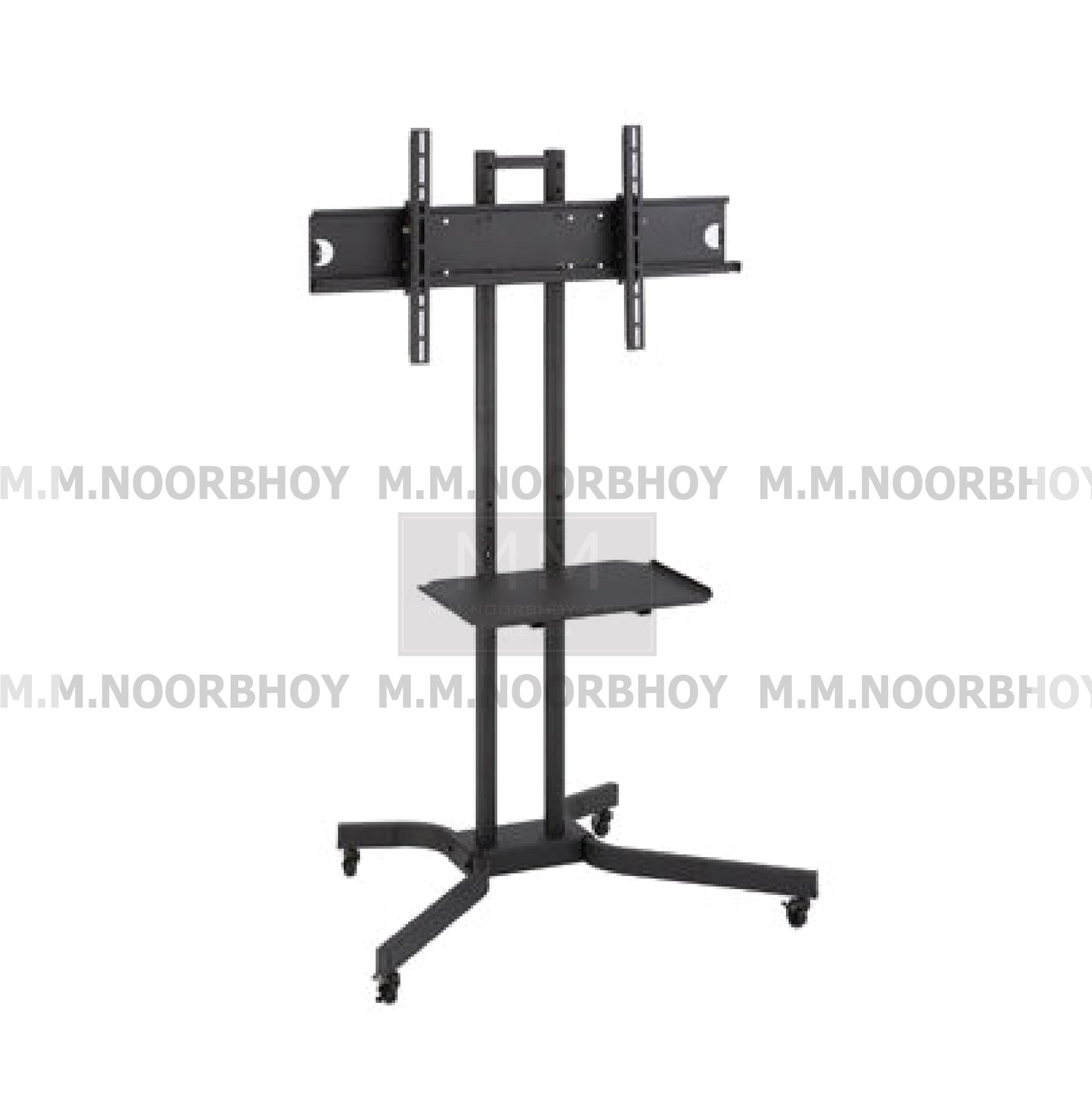 Mcoco Lcd & Led Tv Bracket Floor Stand With 4 Wheels Suitable For 32" to 60" Tvs, Black Colour - D910