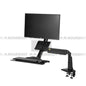 Mcoco Desk Mount Head Rotatable LCD Bracket With Keyboard Tray, TV Size 22" to 35" Black Colour - FC35