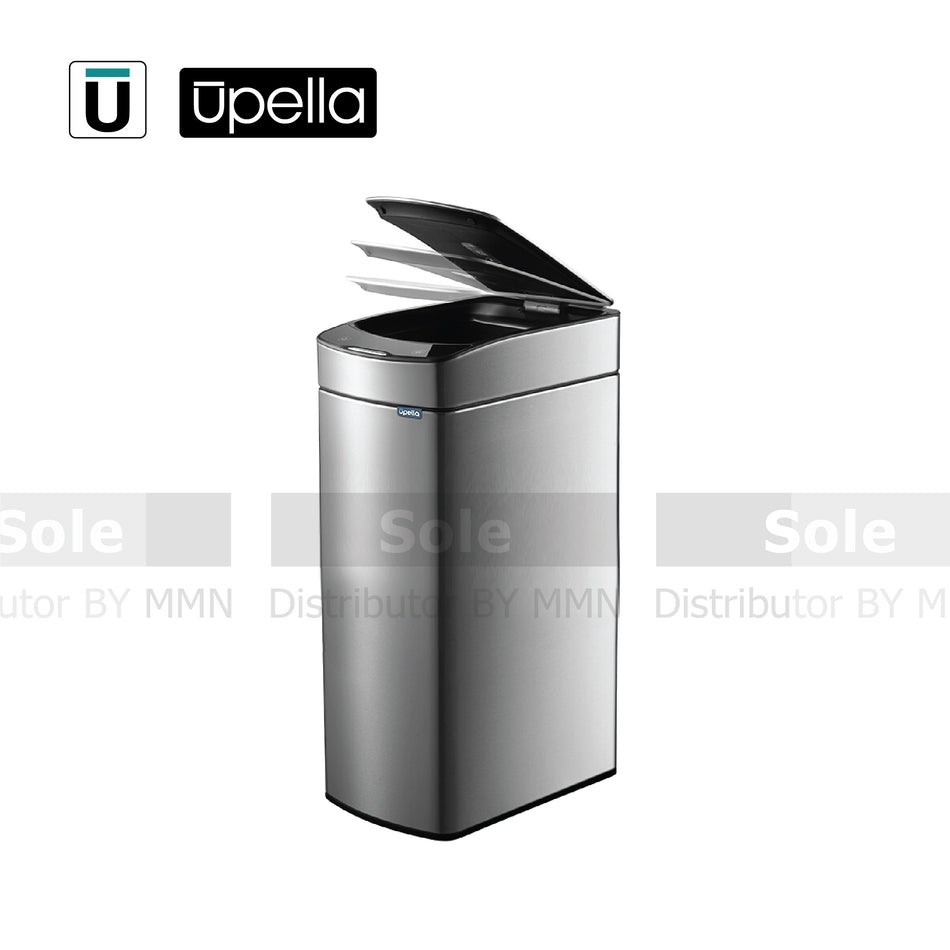 Upella Aurora Square Sencor Waste Bin, 30 Liters Capacity , Stainless Steel Finish - WBU18-JG30L