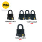 Yale Padlock Weather Proof, Width 51mm & 61mm, Solid Brass Satin Chrome Body with Boron Steel Shackles   - Y220