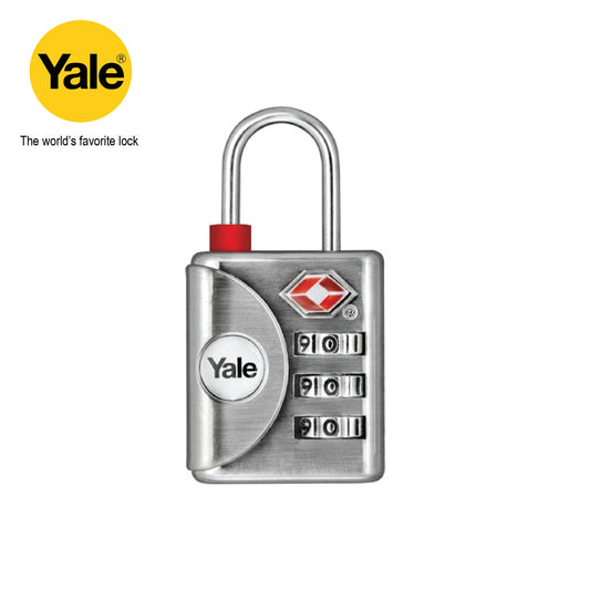 Yale Combination Padlock TSA අනුමත, මානයන් 31 සහ 32mm, 3 සහ 4 සංයෝජනය - YTP