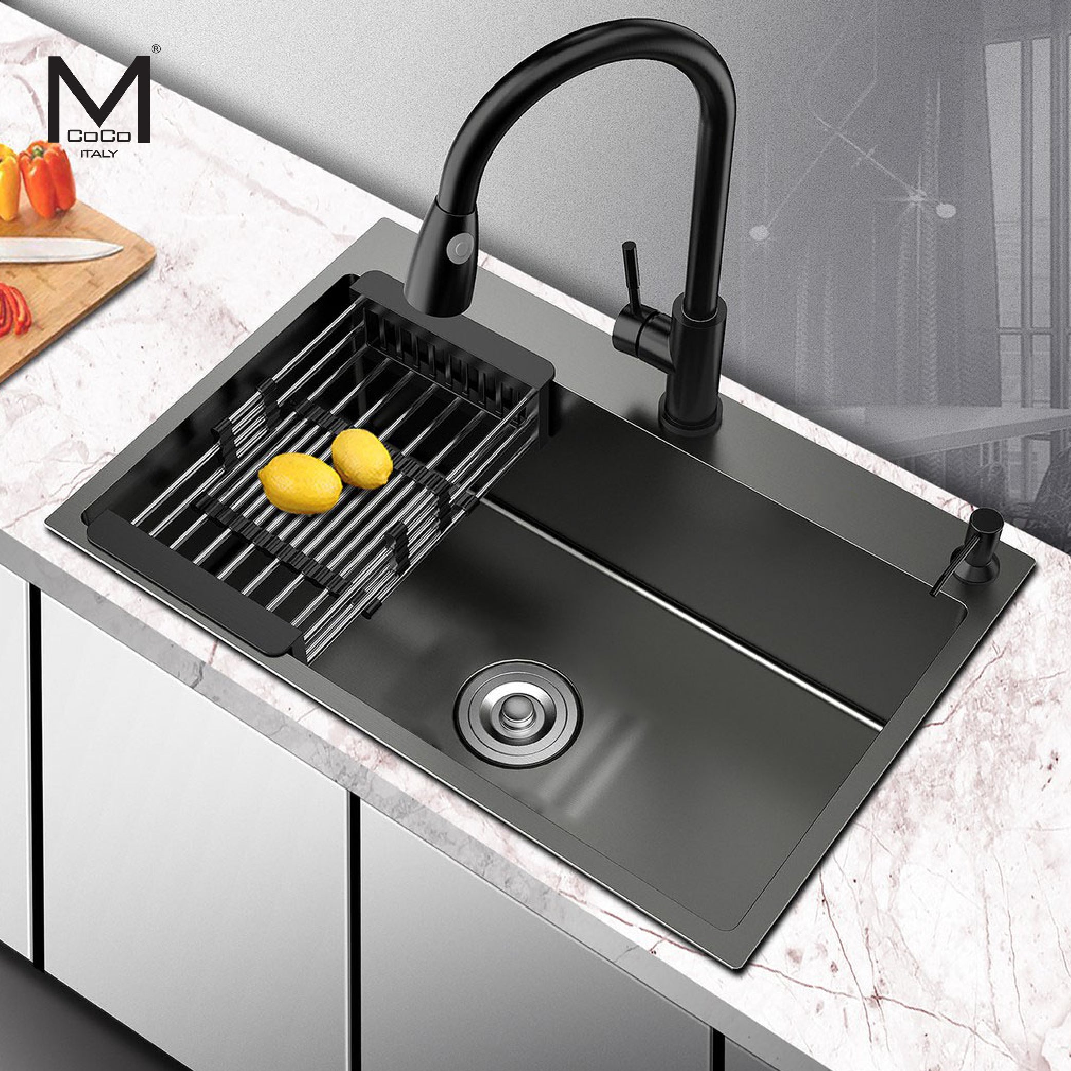 Mcoco Black Finish Kitchen Sink - 6045BLK – M. M. Noorbhoy & Co (Pvt) Ltd