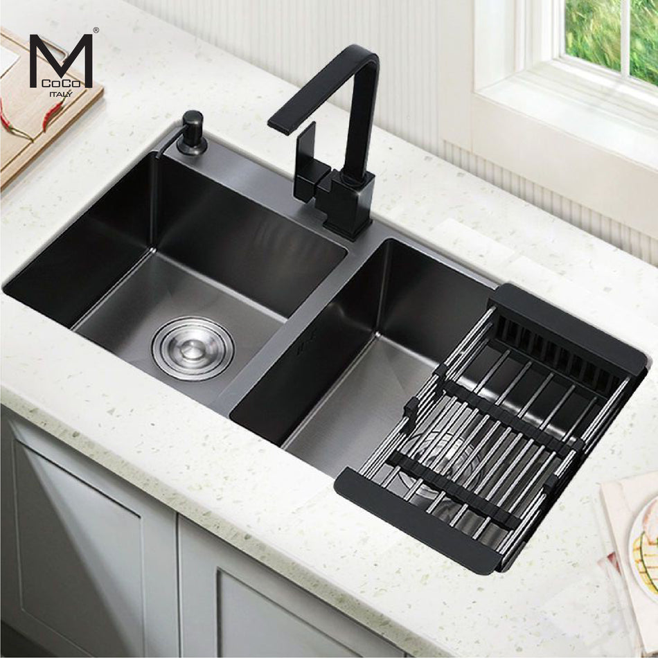 Mcoco Black Finish Kitchen Sink - 7843BLK