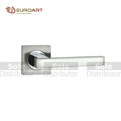EuroArt Lever Handle Dimension 130x54mm Satin Nickel Finish - EBAR1041.SN