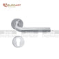 EuroArt Tubular Lever On Rose Handle Dimension 135x65x52mm Satin Stainless Steel Finish - LRS103+EES001SS