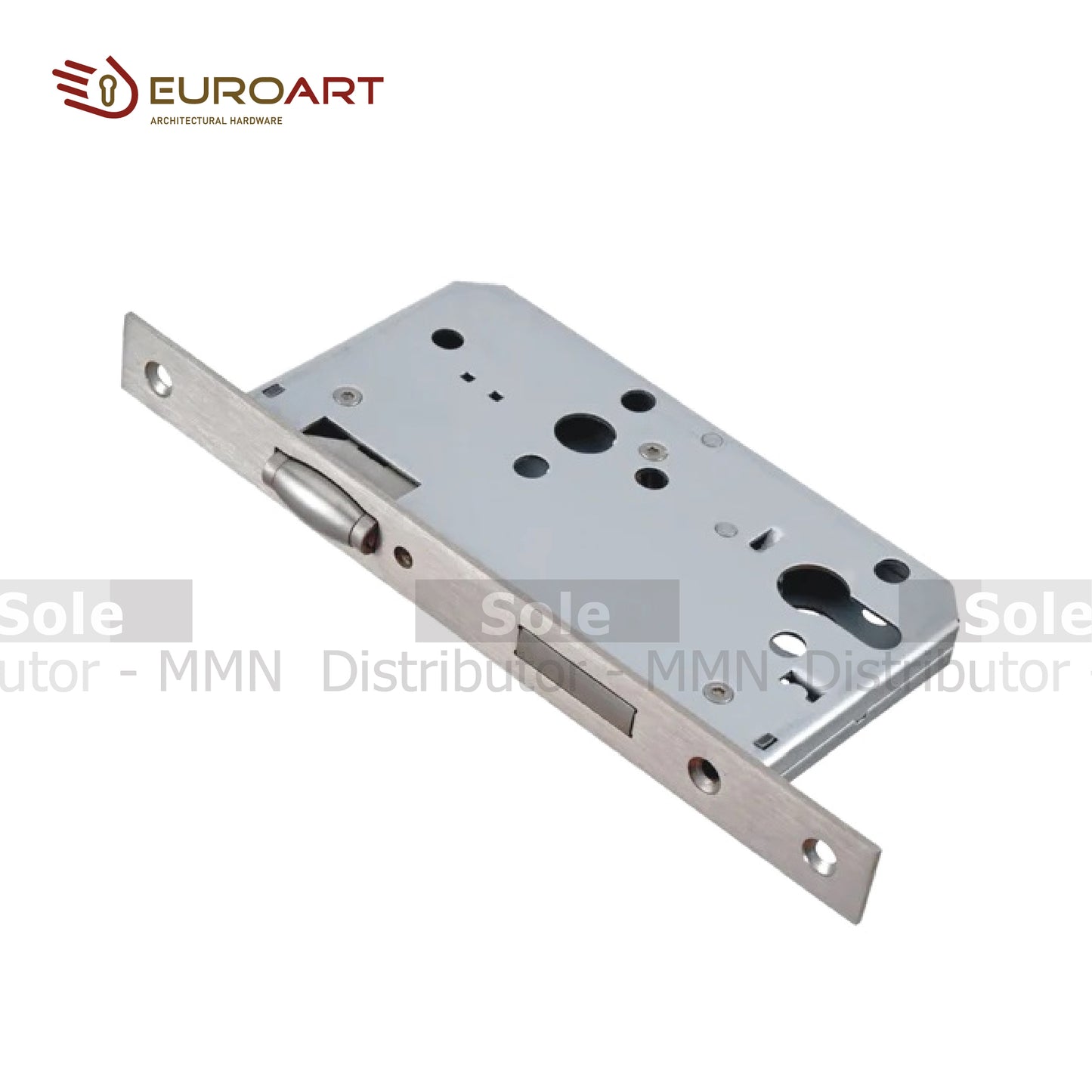 EuroArt Din Profile Deadlock, Dimensions 55mm MBL,SSS,AB,BL/PVD & PB/PVD - DLA0055EP