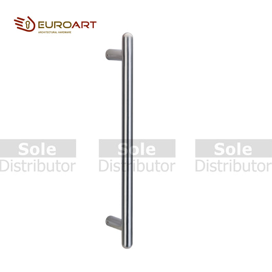 EuroArt Pull Handle T Shape Oval , Size 500mm,600mm & 800mm Stainless Steel Finish - PHS12