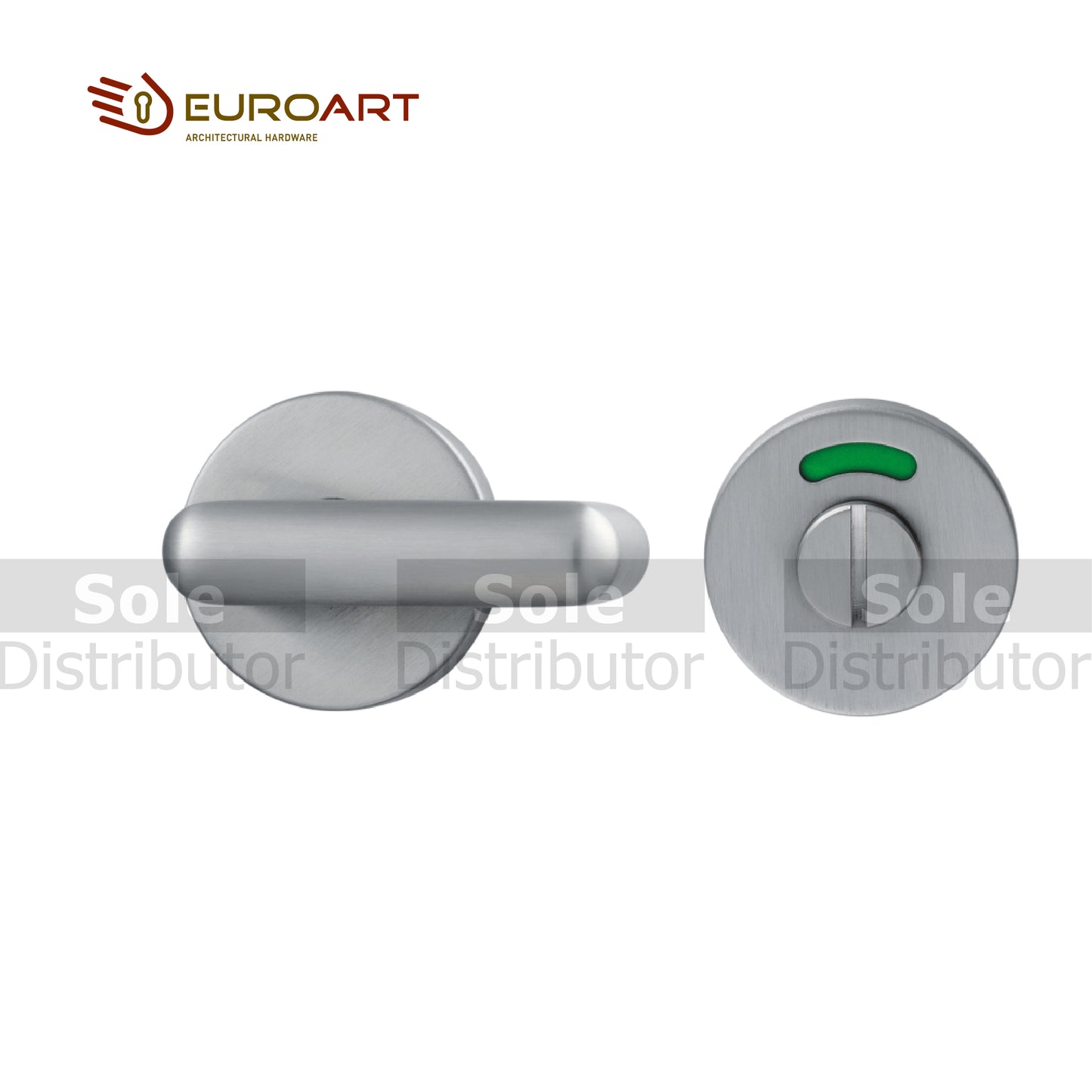 EuroArt Disabled Thumbturn and Release With Indicator Lock , Stainless Steel Finish -TRS005iSS