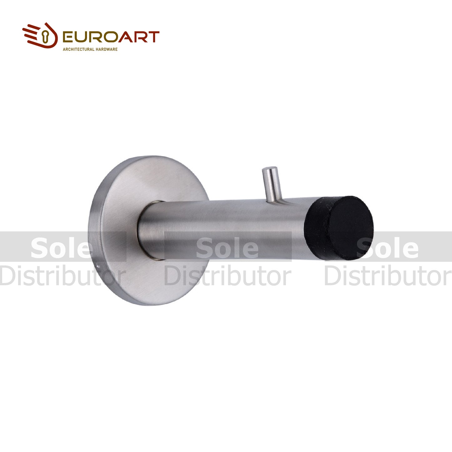Euroart Wall Mounted Door Stopper with Pin Stainless Steel Finish - DSS207SSS