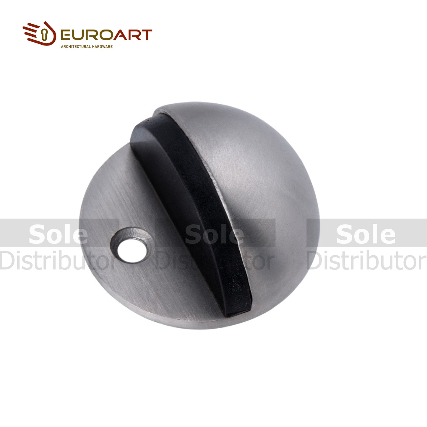 EuroArt Floor Mounted Door Stopper Dimension 44mmx25mm Stainless Steel - DSS213
