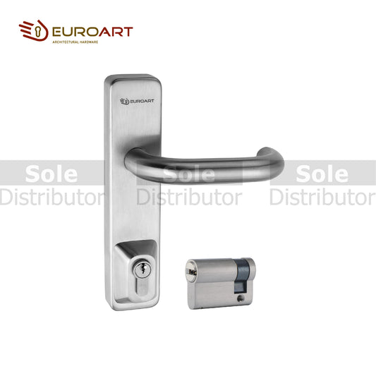 EuroArt Outside Access Lever Lock Without Cylinder Stainless Steel  - EAD230
