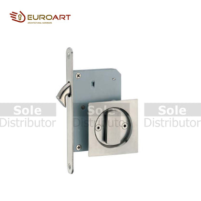 EuroArt Sliding Door Hook Lock For Bathroom 50mm Backset Stainless Steel- HL0050WC.KIT