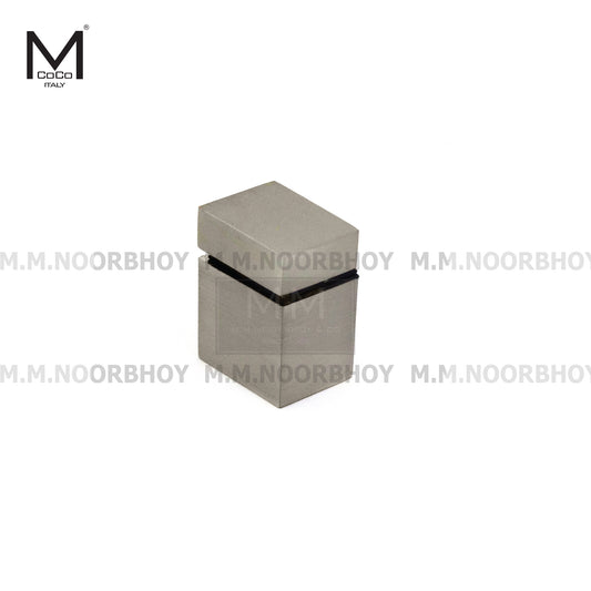 Mcoco Furniture Glass Clamp Square Satin Nickel Finish - GD605