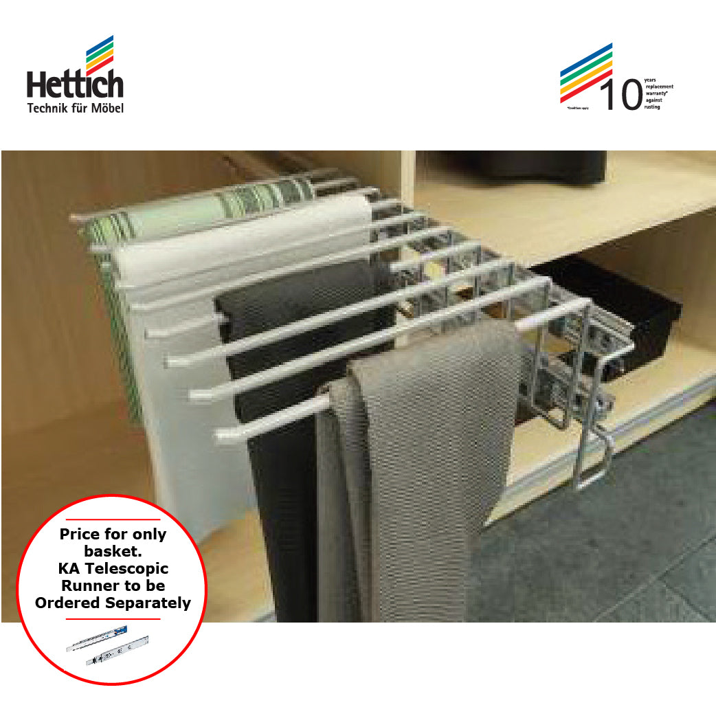 Stainless Steel Pull Out Trouser Rack For Wardrobes | TANSEL Storage  Solutions