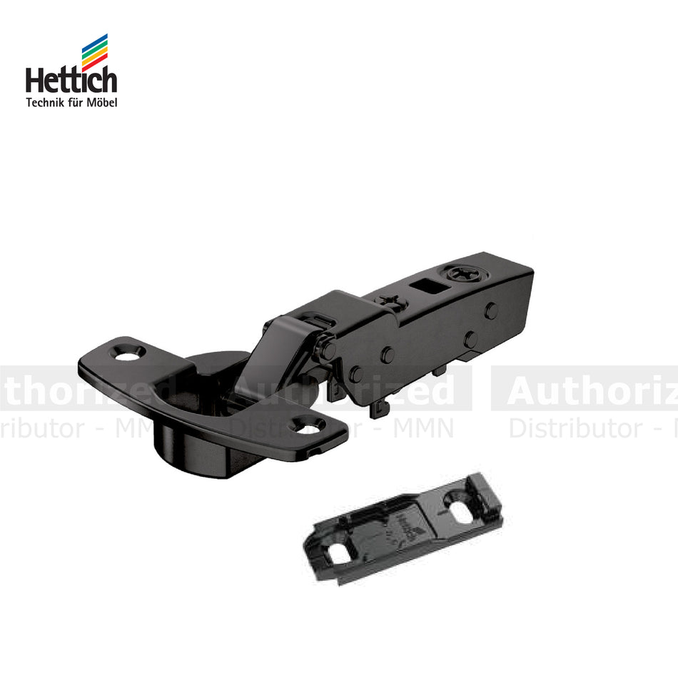 Hettich Sensys 8631i Hinge With Opening Angle 95°, Integrated Silent System In Obsidian Black - HT9090967+93080380