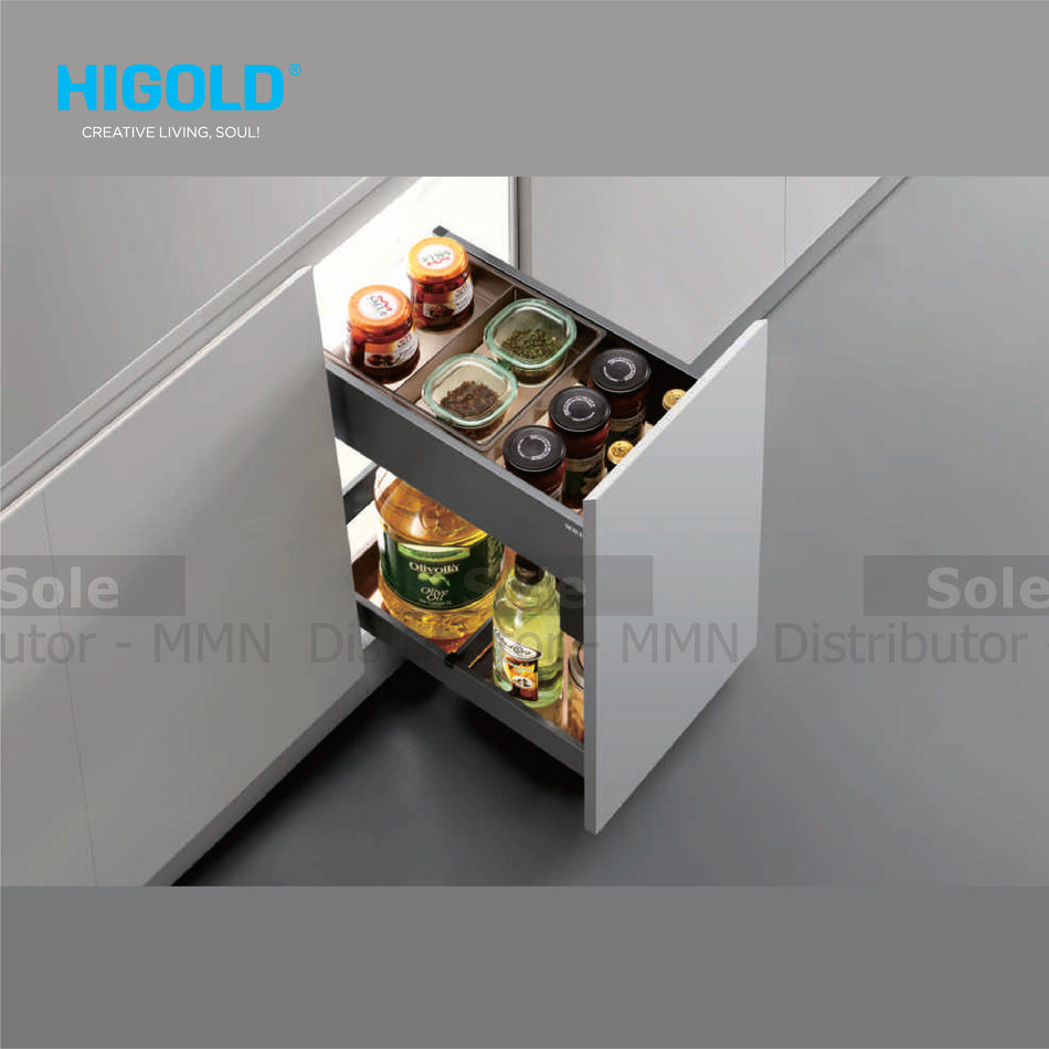 Higold Shearer Style 4.0 Seasoning Pull Out Basket-Cabinet 300mm & 450mm - HG30627