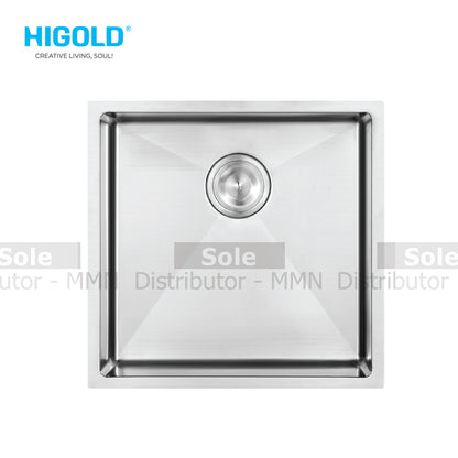 Higold Sink Single Bowl Undermount Thickness 1.2mm Stainless Steel Finish - HG901008