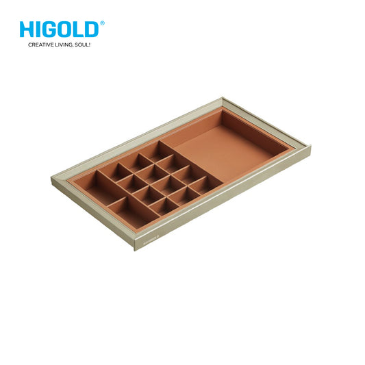 Higold Armani Undergarment Storage Box - Cabinet 900mm -Orange + Cobalt Gold Soft Close (Angas) - HG703714