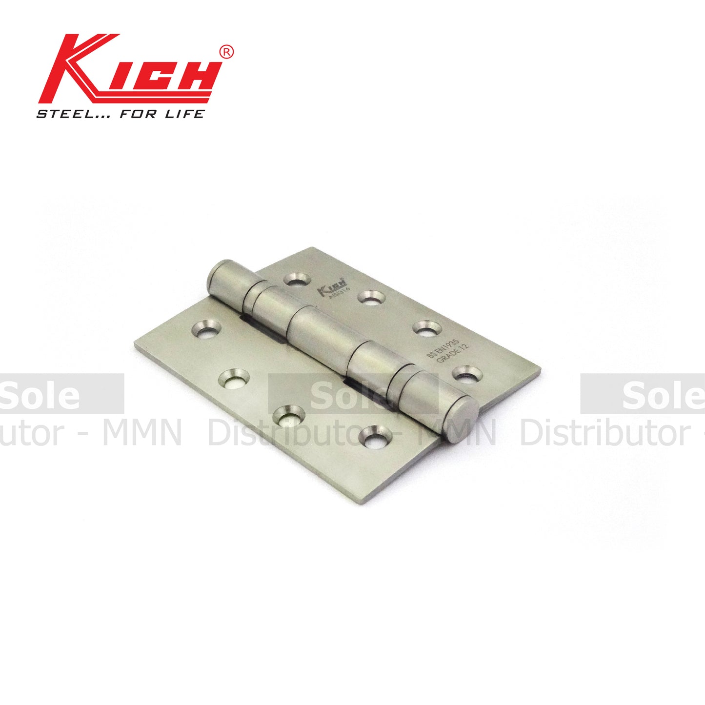 Kich Door Hinges With 2 Ball Bearing, Size 4x3 Inches, Stainless Steel 316 Grade (PRDH T 2-4)- K4X3SS
