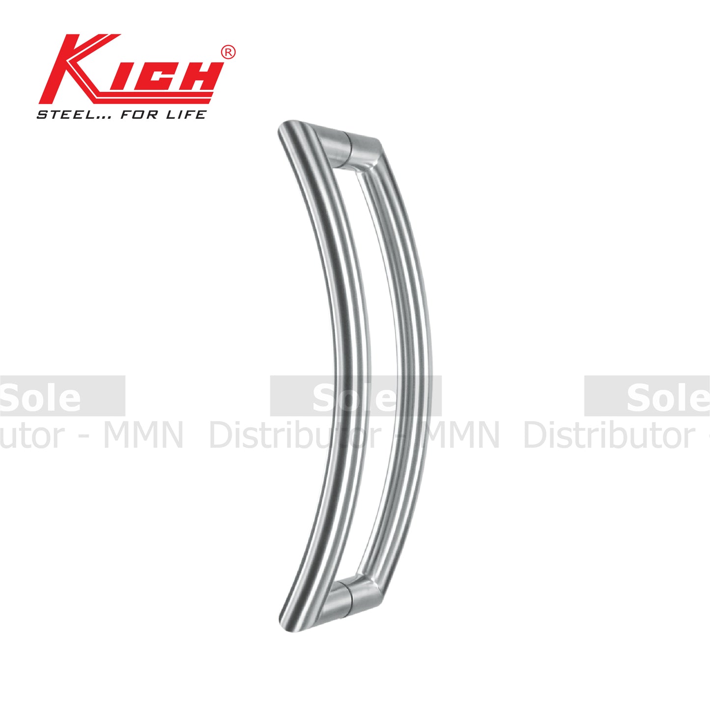 Kich Tube Main Door Pull Handle, Size 12 Inches (300mm) , 316 Stainless Steel (Pair) -KLDHB2212S