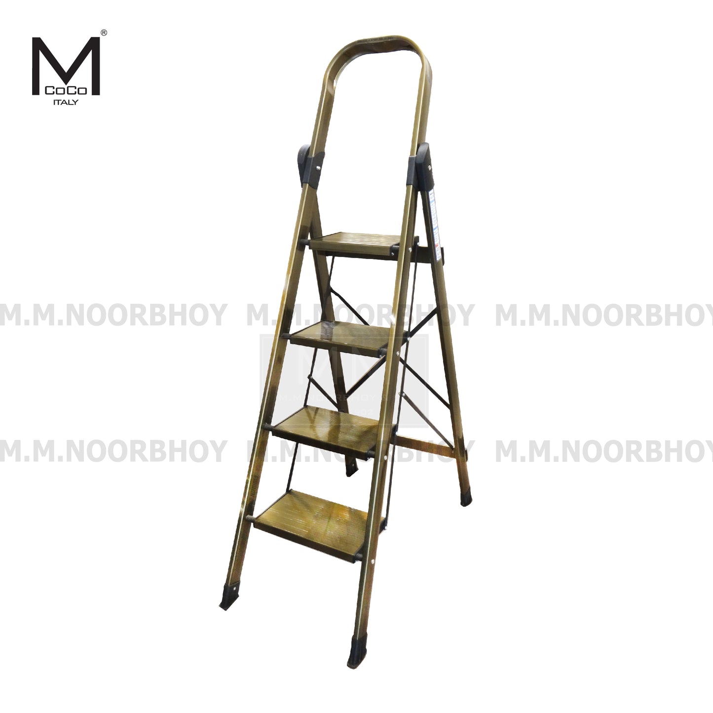 Mcoco Single Side Ladder 4,5 & 6 Steps Aluminium Champagne Finish - GB121