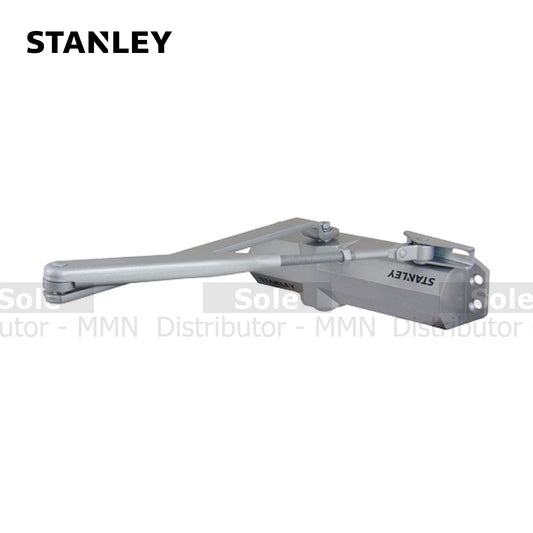 Stanley Rack and Pinion Door Closer With MS Cover Option 80kg Silver Finish - SGDC100SCOV
