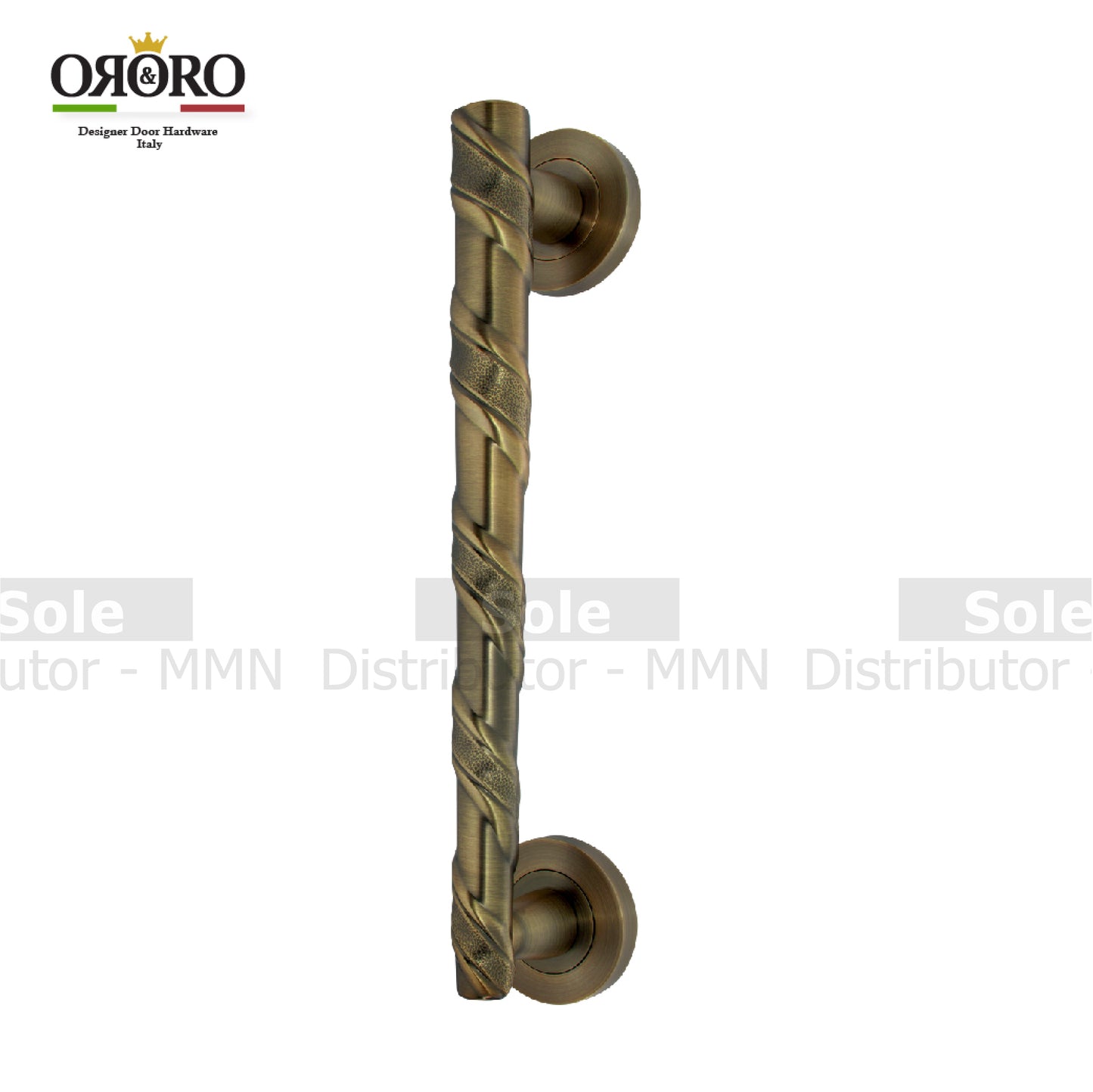 Oro & Oro Main Door Pull Handle Size 11.5 Inches Matt Antique Brass (Each)- ORO048S16EMAB